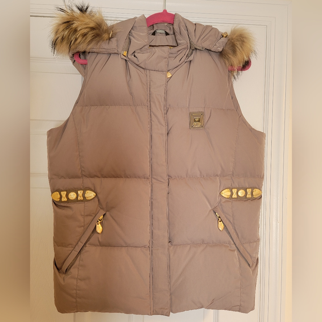 Piero Guidi Womens Down Puffer Vest Xl Italy